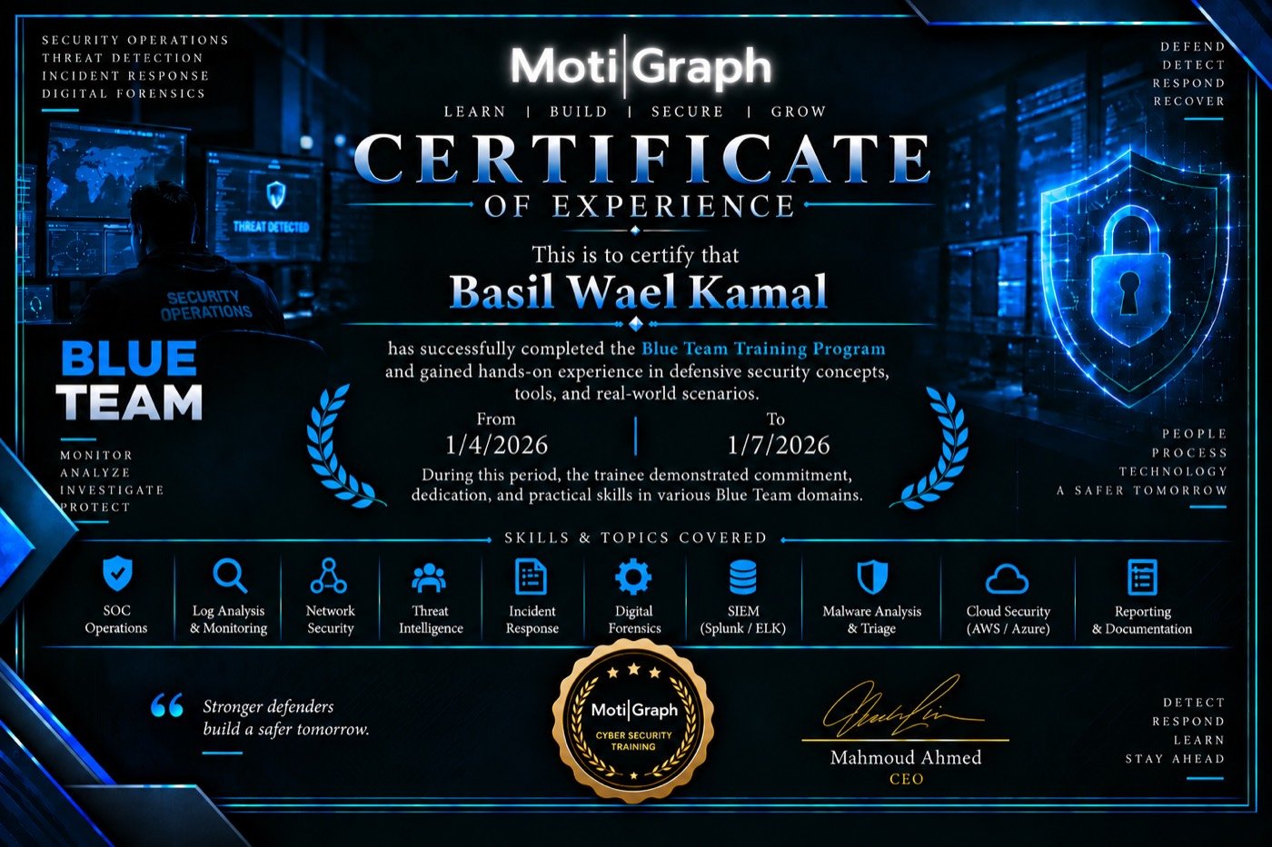 MotiGraph certificate sample