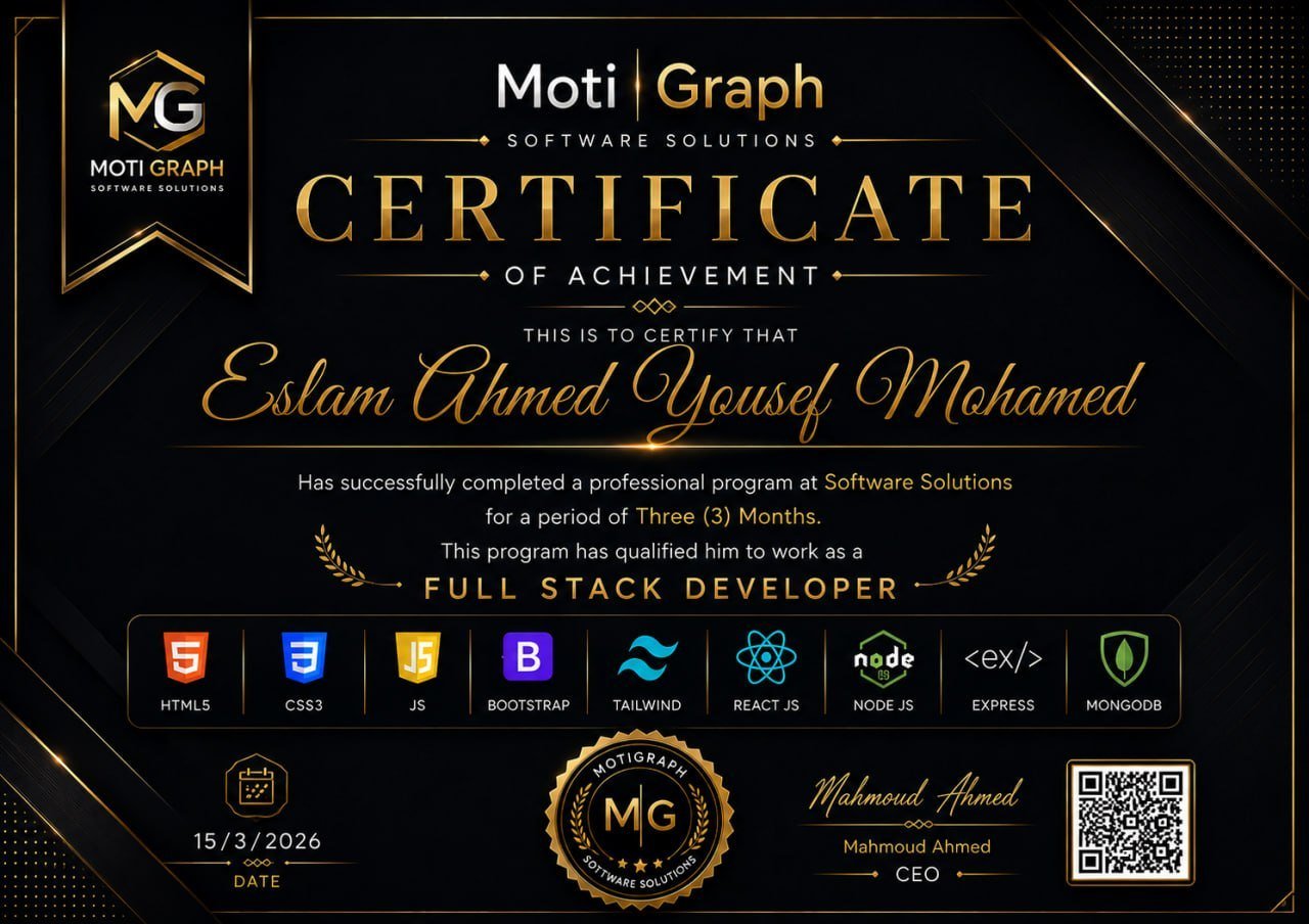 MotiGraph certificate sample